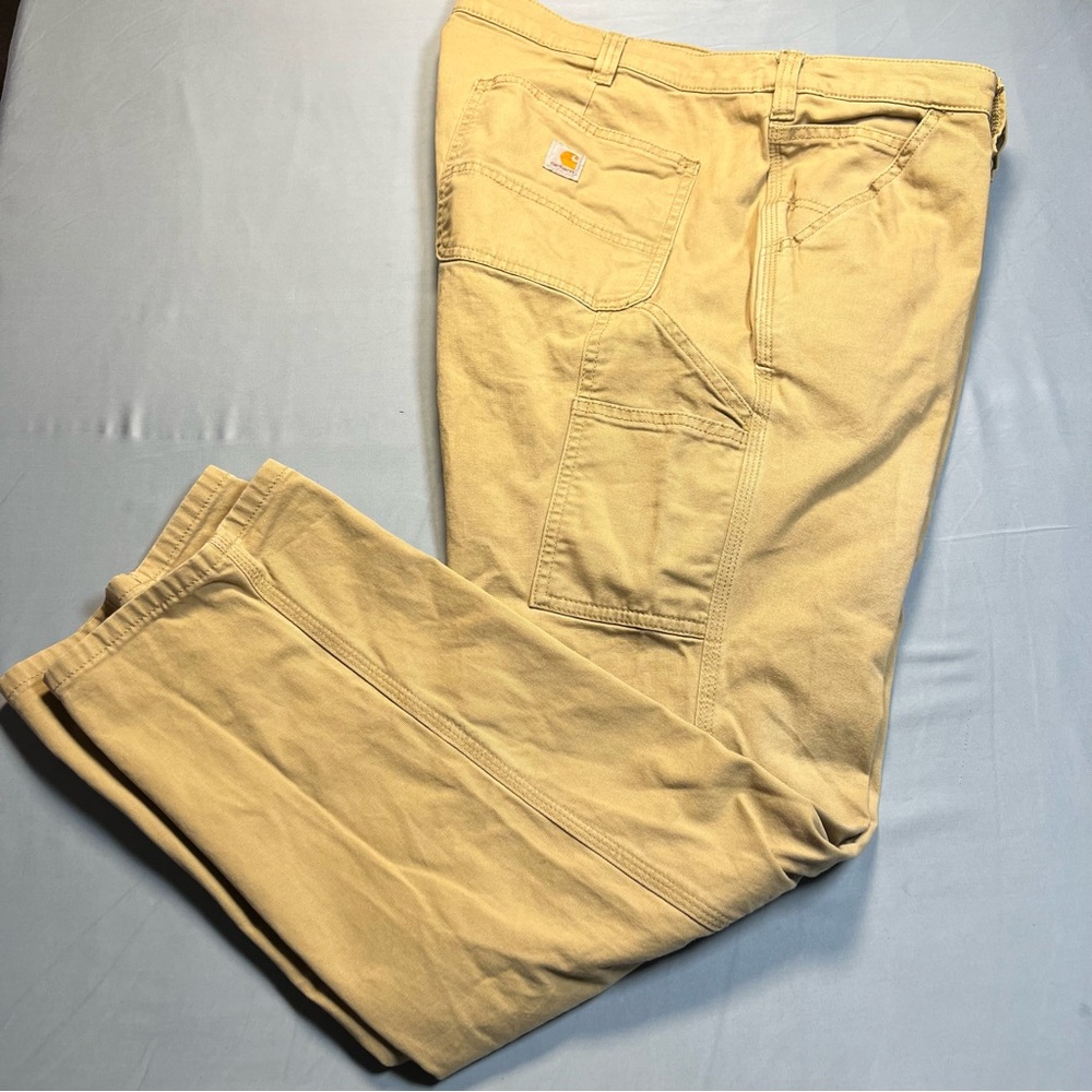 Carhartt womens Pants Original Fit Canvas Tan Flannel Lined size16W.      ordrA4 - Picture 5 of 10